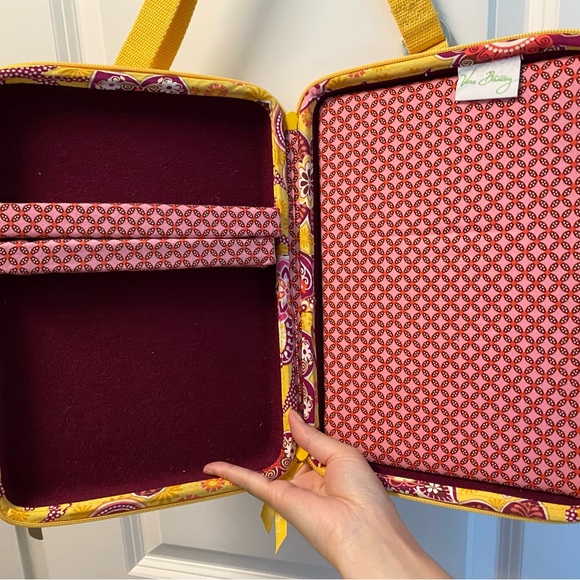 Vera Bradley iPad/Tablet/Kindle/Mini Laptop Hard Case Bali Gold - Picture 3 of 4